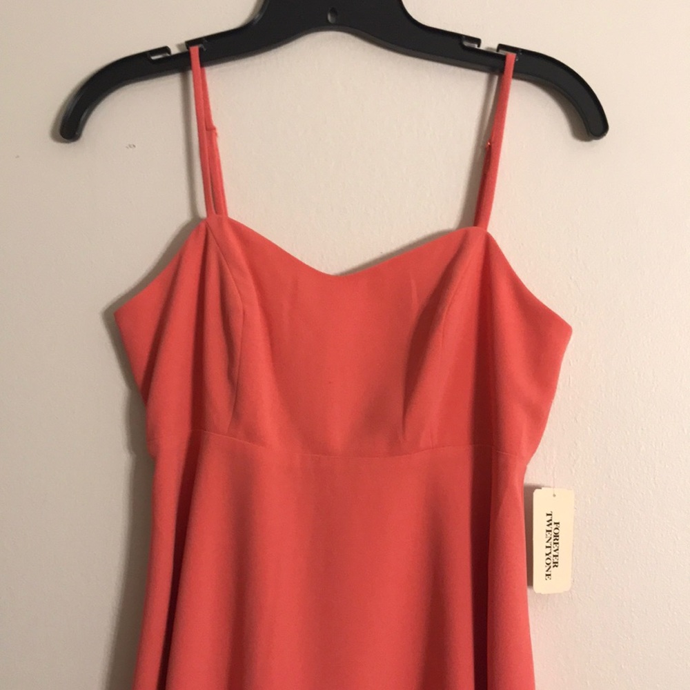 NWT Forever 21 Coral Dress - Picture 2 of 5